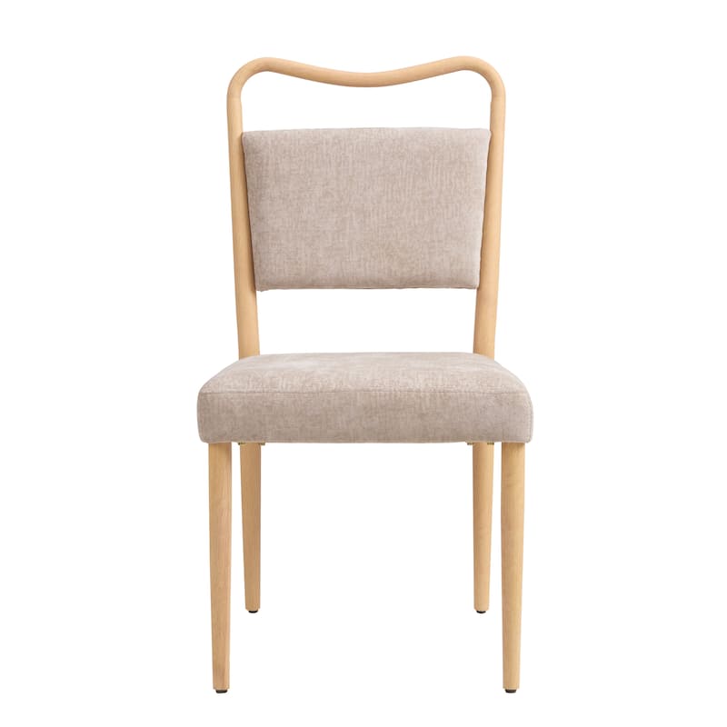 Christopher Knight Home - Mid-Century Modern Upholstered Metal Base Dining Chair with Heat Transfer Finish (Set of 2)