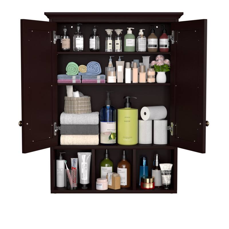 VEIKOUS Oversized Bathroom Medicine Cabinet Wall Mounted Storage with Mirrors