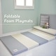 preview thumbnail 2 of 5, Mirabell Play Mat, Cream and Gray, 4 layers (78.7" x 39.4") - cream and gray