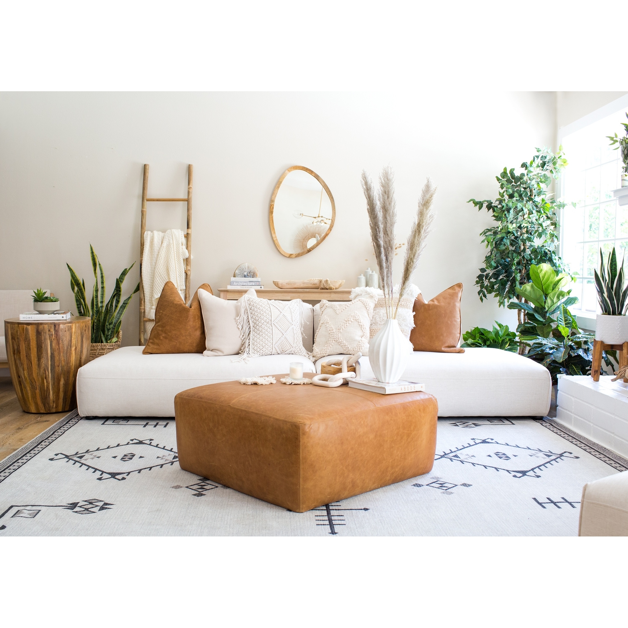 Poly and sales bark ottoman