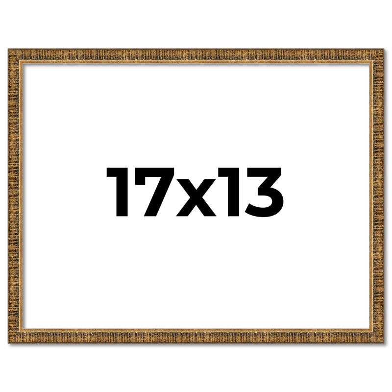 17x13 Frame Gold Picture Frame - Complete Modern Photo Frame Includes