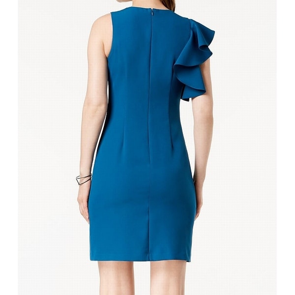 julia jordan ruffled sheath dress