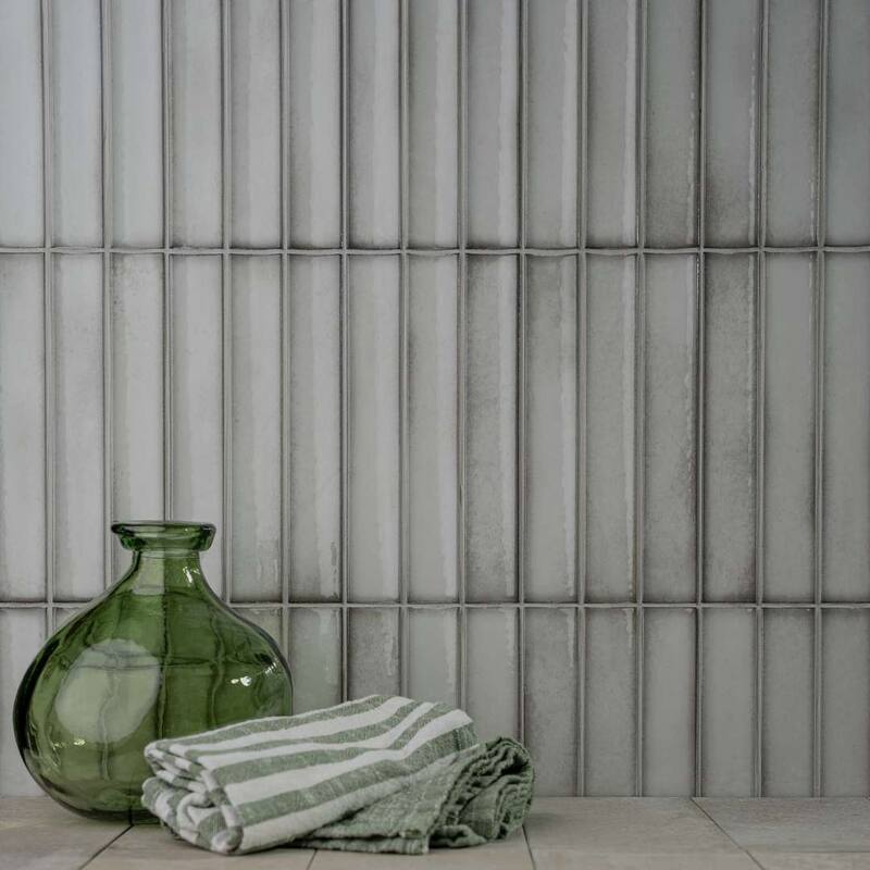The Tile Life Sakura Fluted 4.5x9 Porcelain Wall Tile