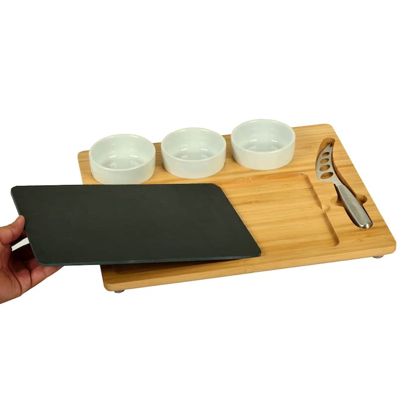 NCAA Nebraska University Cornhuskers Bamboo Cheese & Charcuterie Board