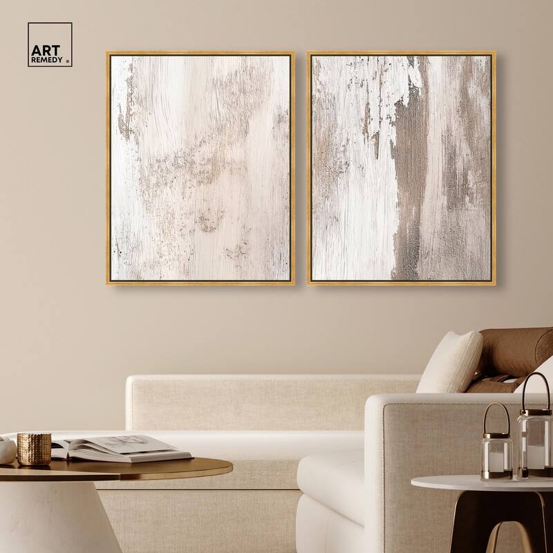 Striated Texture III Canvas Set of 2 by Art Remedy