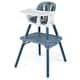 preview thumbnail 1 of 4, 5 in 1 Convertible Highchair w/Removable Tray for Babies & Toddlers Blue