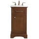 preview thumbnail 1 of 9, Elegant Lighting VF15019 Americana 18" Free Standing Single Basin Teak - Wood Finish