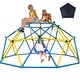 preview thumbnail 1 of 7, Jungle Gym 10ft Climbing Dome with Swing, Outdoor Playset with Monkey Bars for Kids Supports 800LBS Backyard Climbing Toys
