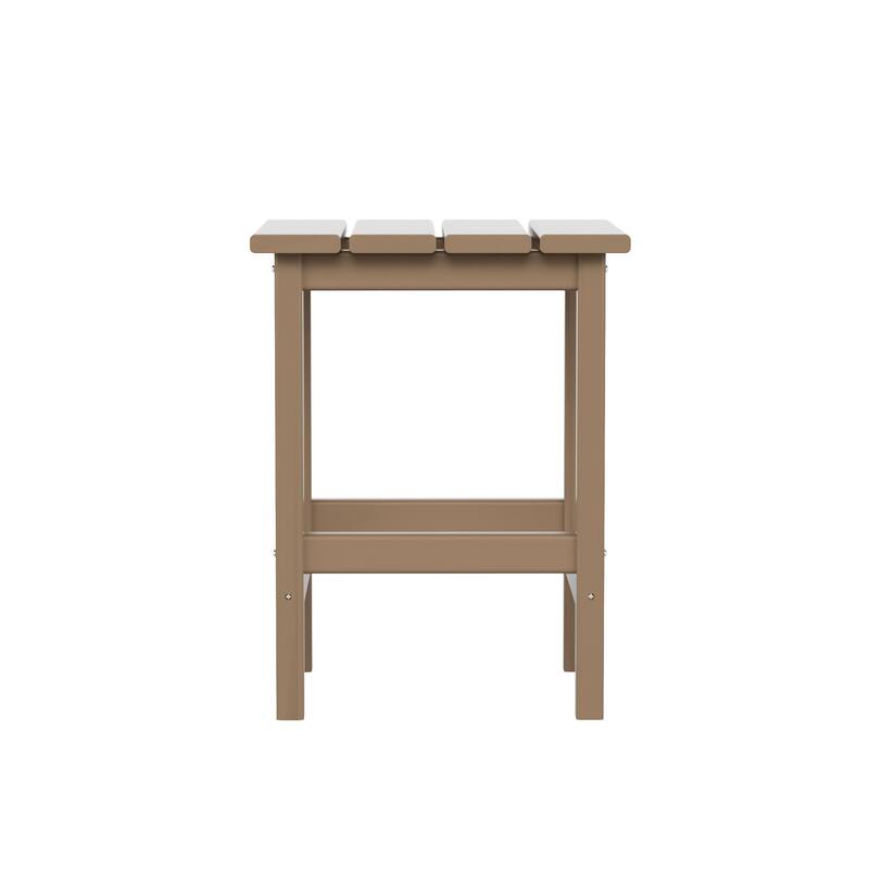 Laguna HDPE Eco-Friendly Outdoor Square Patio Side Table