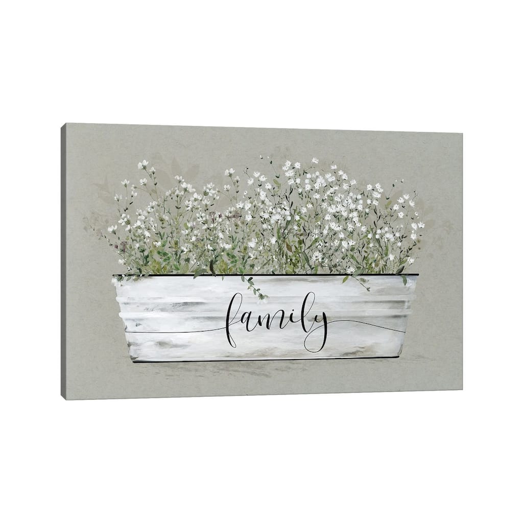 iCanvas "Bouquet Of Grace Bucket Family" by Carol Robinson Canvas Print