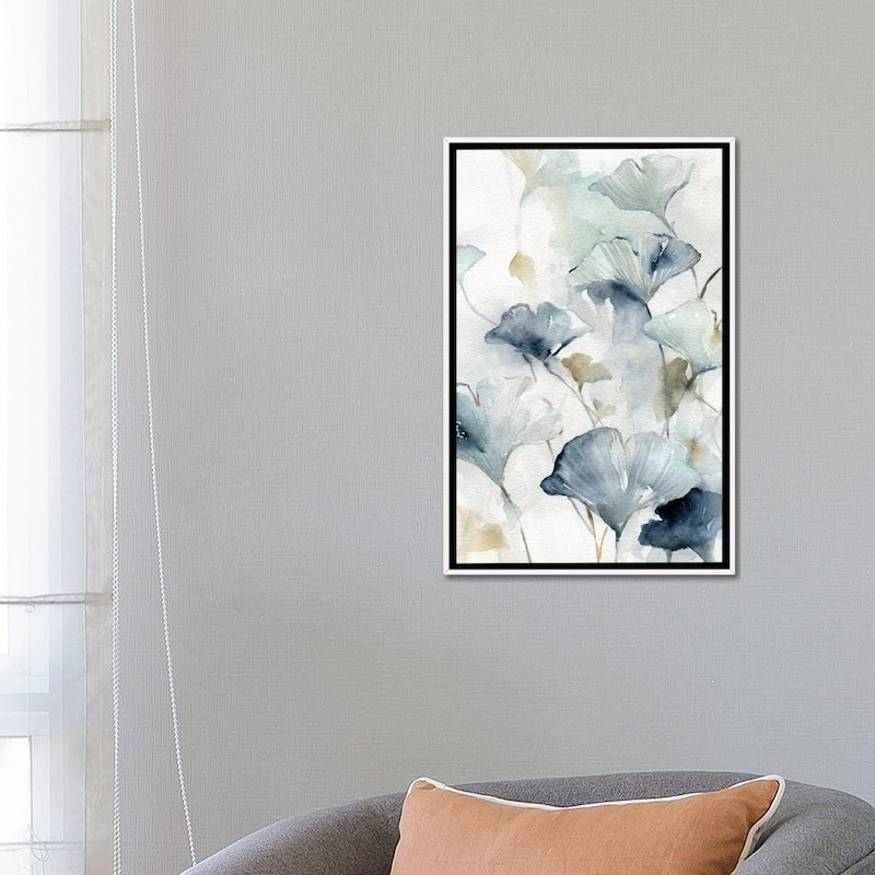 iCanvas "Indigo Gingko II" by Carol Robinson Framed Canvas Print