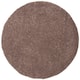 SAFAVIEH August Shag Solid 1.2-inch Thick Area Rug - 8'6" x 8'6" Round - Taupe