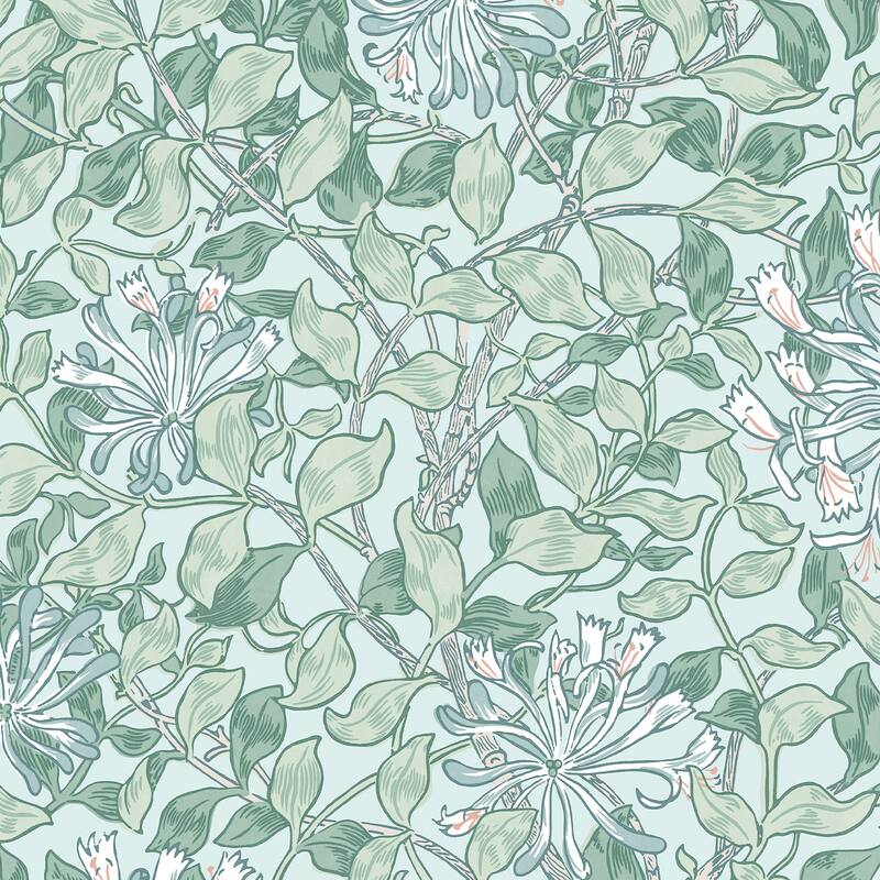 William Morris Honeysuckle Breeze Wallpaper