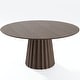 preview thumbnail 29 of 41, Solid Wood Round Dining Table for 4-8 People Nordic style 60*30 - Walnut