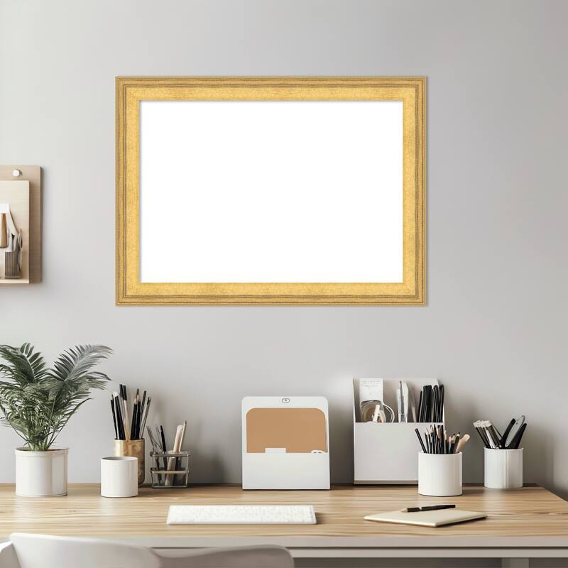 Owen Gold Framed Dry Erase Magnetic Board