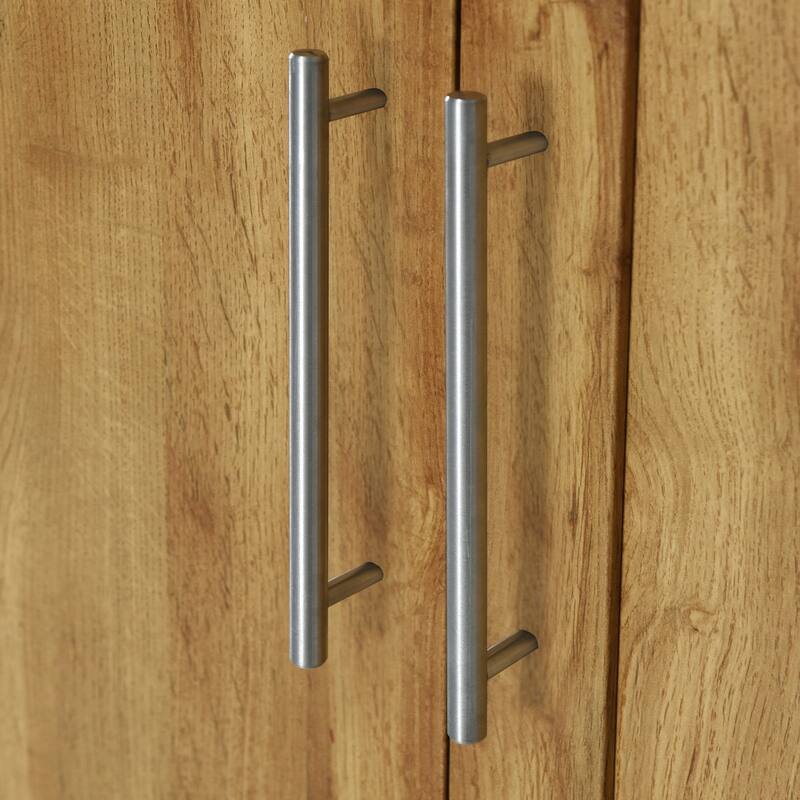 Four Door Wardrobe Armoire Closet with Three Drawers for Stylish and Convenient Storage Solutions