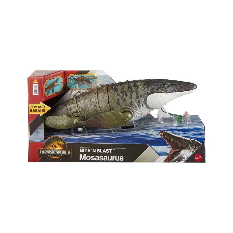 Jurassic World Bite 'N Blast Mosasaurus Dinosaur Toy