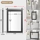 preview thumbnail 39 of 96, Modern Wall Mirrors, Rectangular Mirror with Wood Framed, Bathroom Mirror Barn Mirror Barn Door Mirror with Multi Size