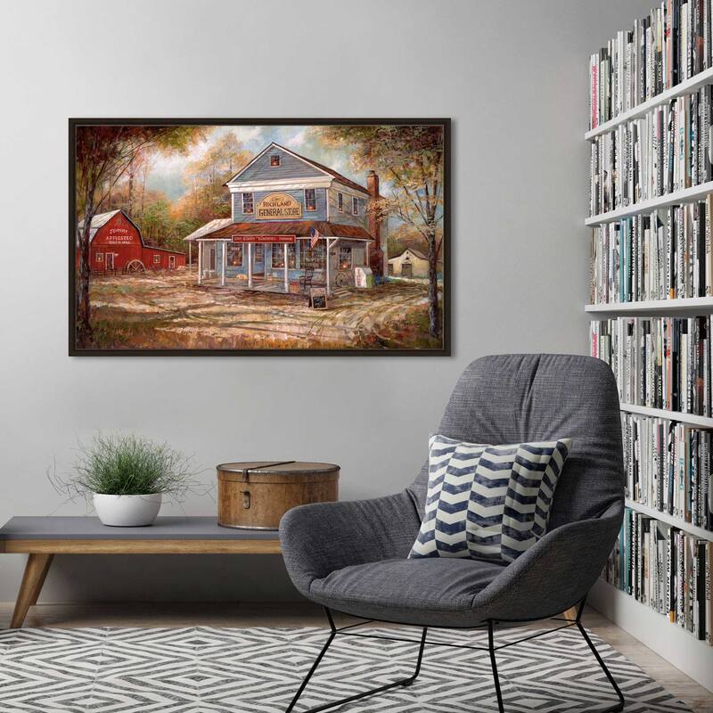 "Richland General Store" by Ruane Manning Print on Floating Canvas