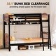 preview thumbnail 37 of 40, Twin Over Twin Solid Wood Bunk Bed for Kids and Adults, No Box Spring Required