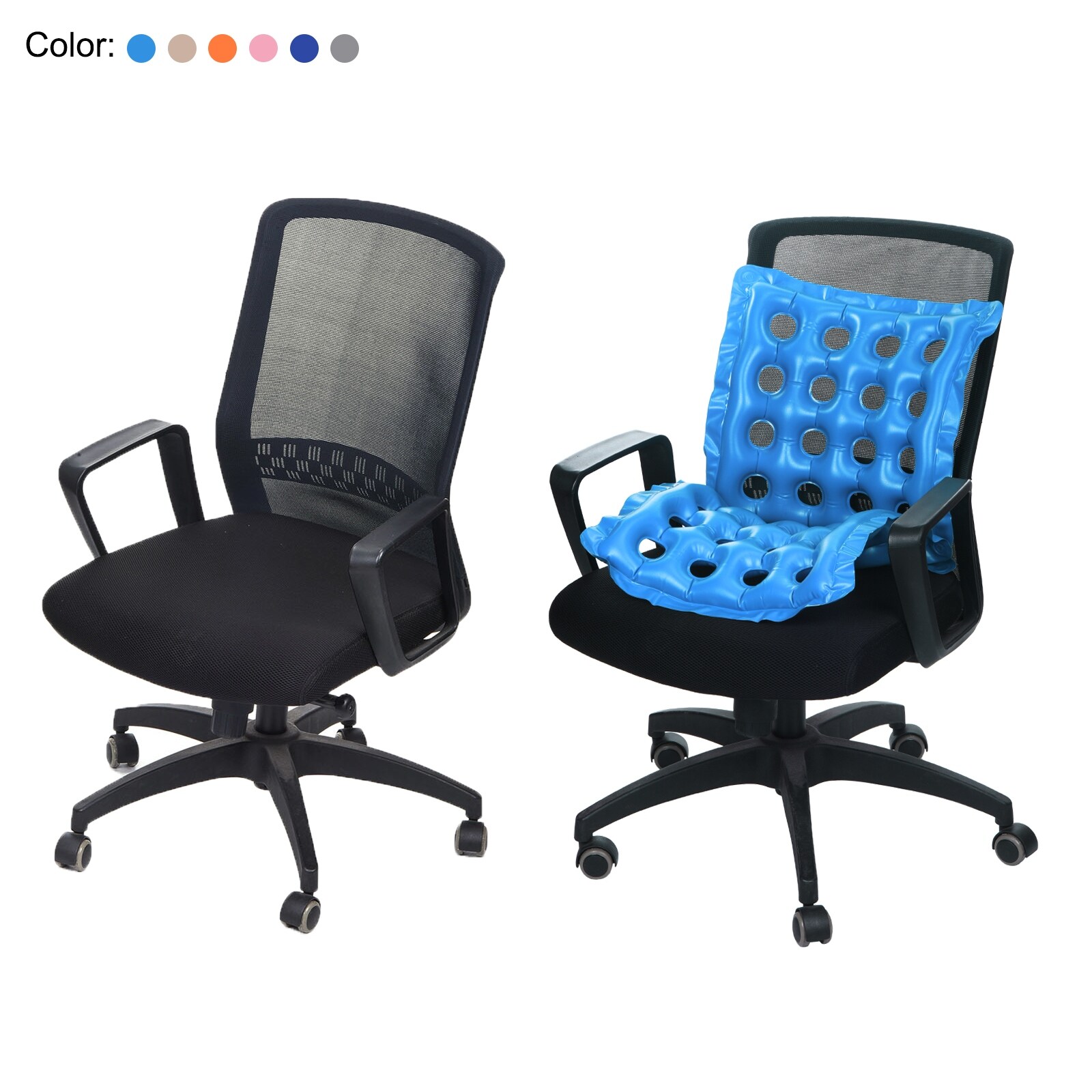 2pcs Inflatable Seat Cushion, Air Chair Cushions Square Seat Pad
