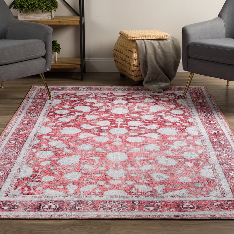 Addison Kensington Casual Vintage Non-skid Area Rug