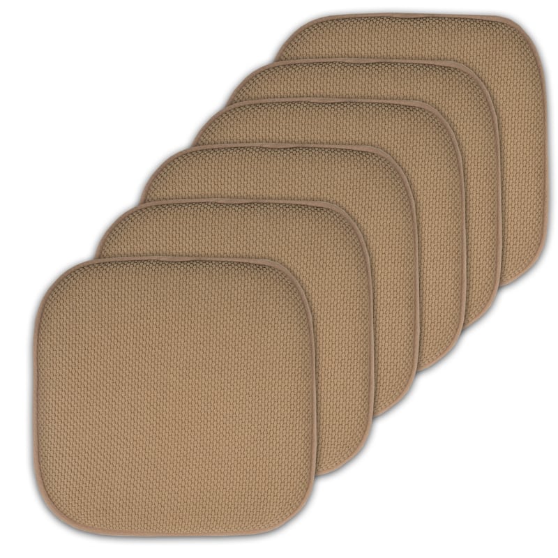 16-in. Square Non-slip Memory Foam Seat Cushions (2 OR 4)