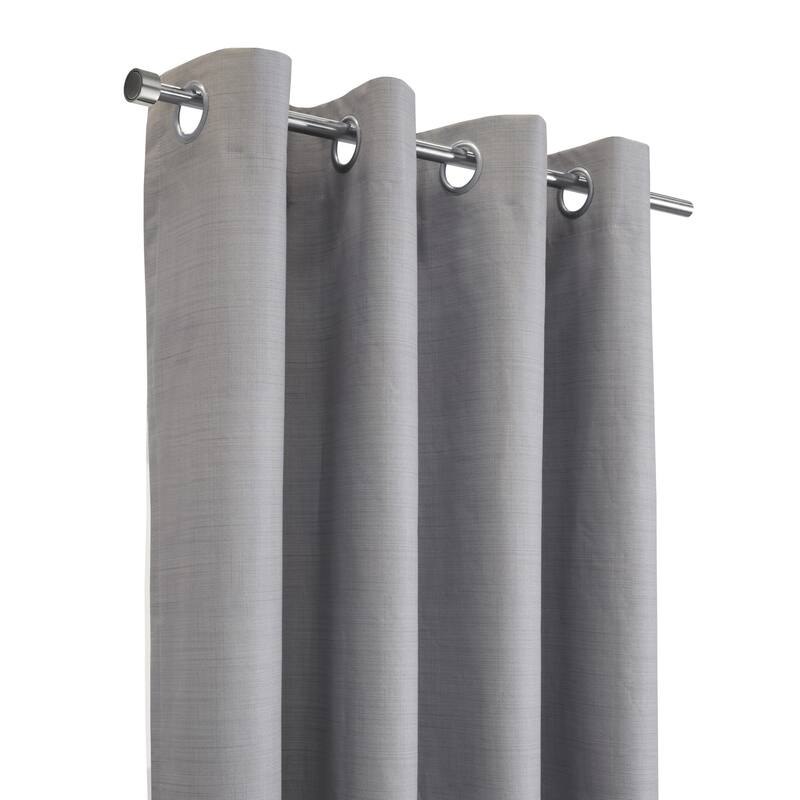 Mason Texture Printed Blackout Grommet Curtain Panel