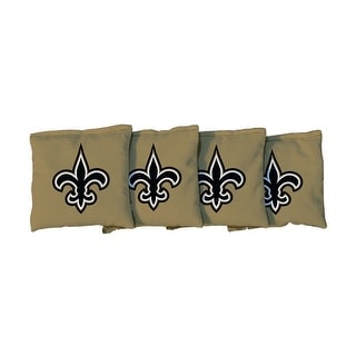 New Orleans Saints NFL Gold Cornhole Bags