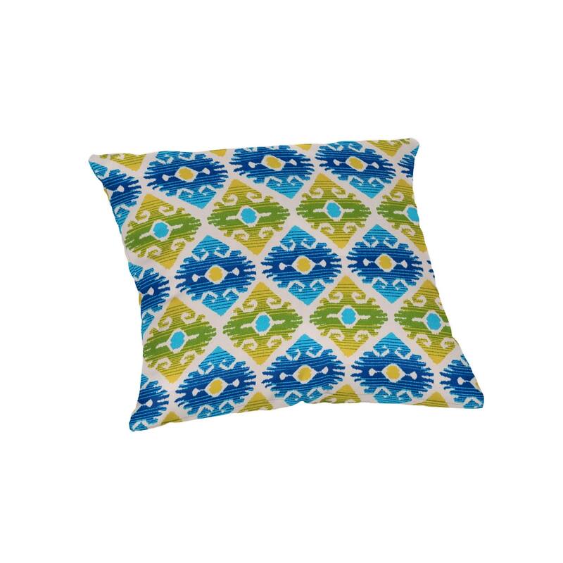 Casual Cushion Ogee 1-Piece Indoor/Outdoor Lumbar Pillow, 19"W x 12"L, Chautequa Summertime
