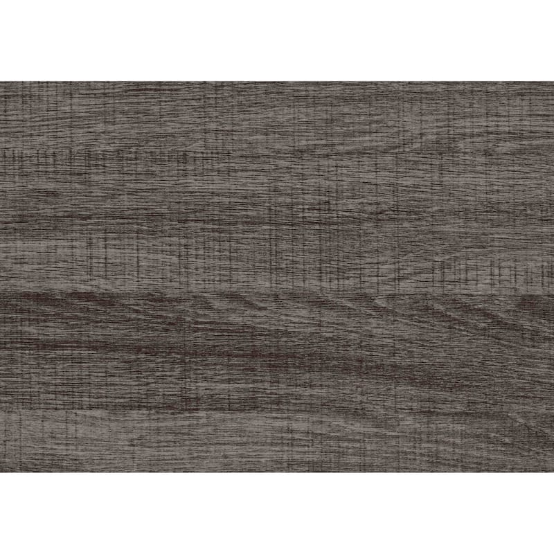 Queen Size Bed with Antique Gray and Dark Brown Finish, Includes Headboard, Footboard, and Rails