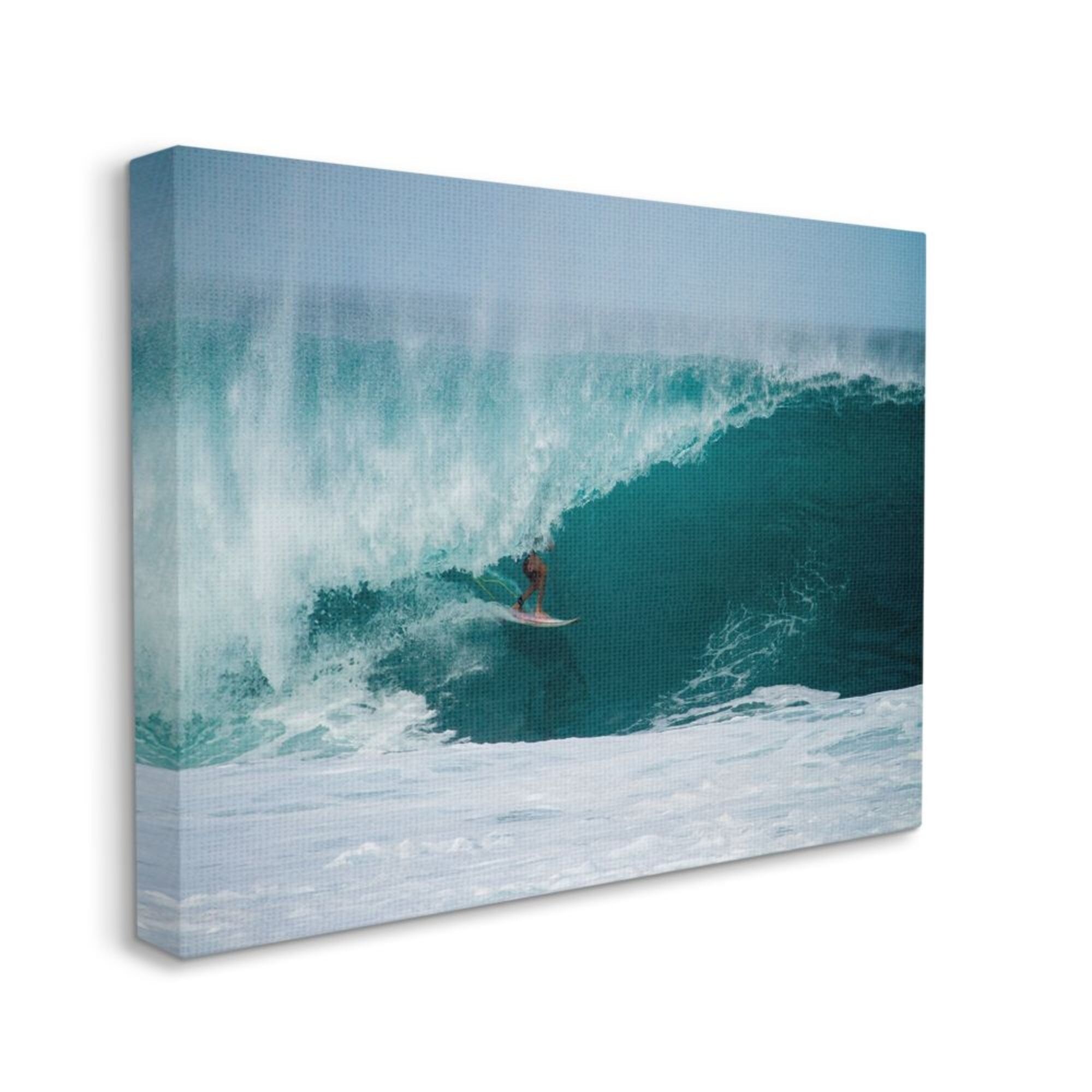 Stupell Industries Athlete Surfing Large Beach Tubular Wave Canvas Wall Art Overstock 31941543