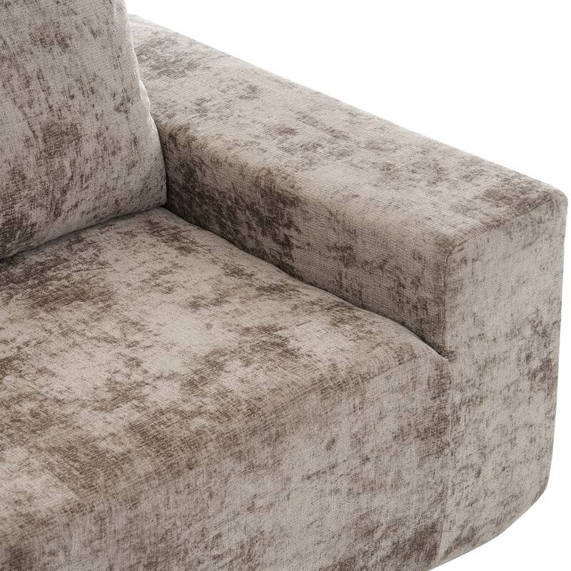 Christopher Knight Home - Cami 140.5" Chenille Upholstered U-shaped Modular Compressed Sectional Sofa with Pillows