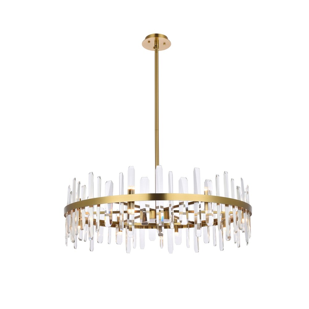 Indigo Home 36 inch crystal round chandelier