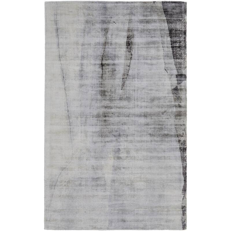 Tibe Abstract Woven Area Rug By HomeRoots - 2' x 3'