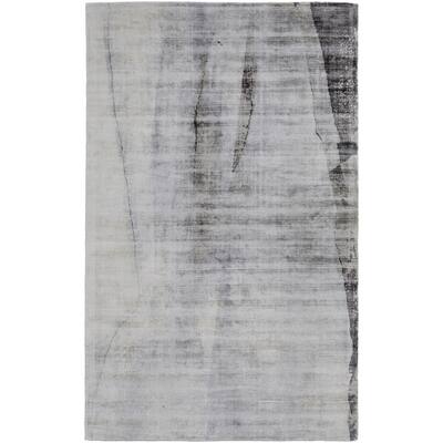 Tibe Abstract Woven Area Rug By HomeRoots - 2' x 3'