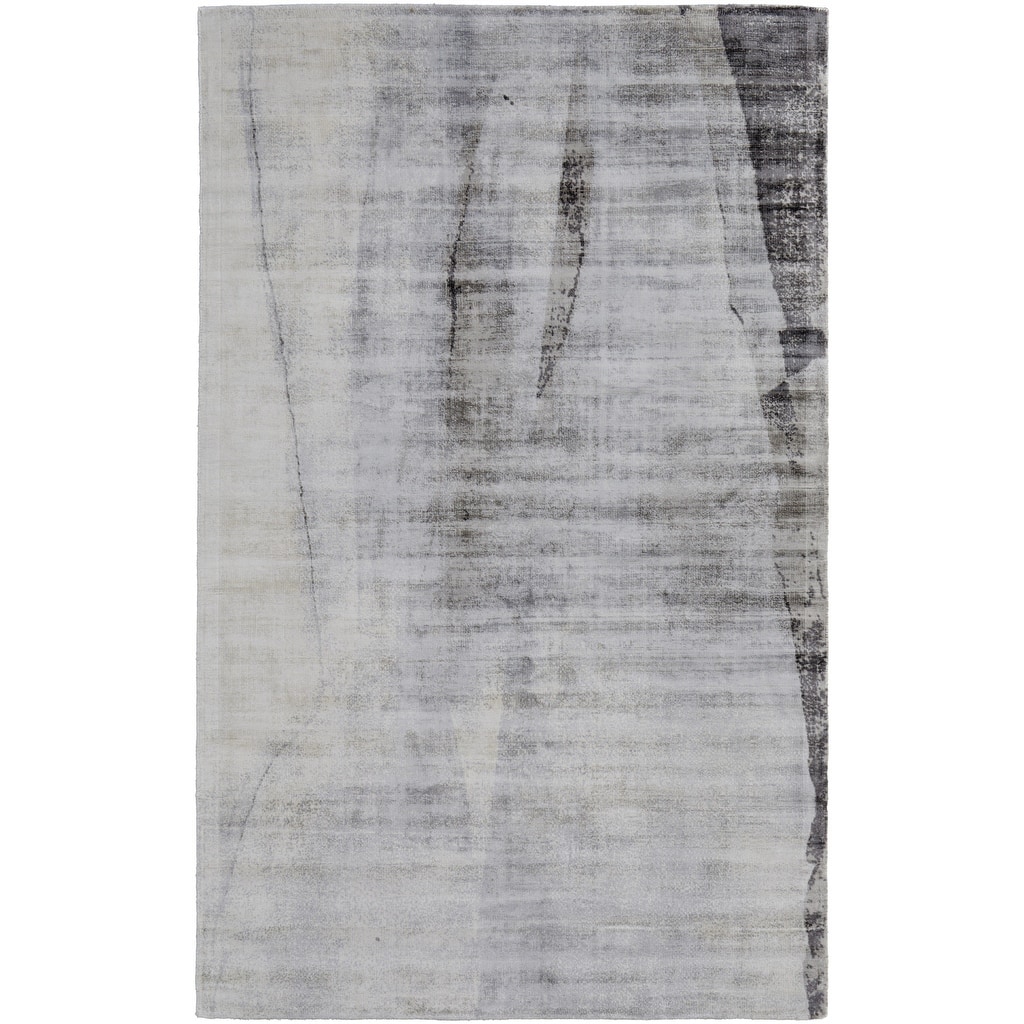 Tibe Abstract Woven Area Rug By HomeRoots - 2' x 3'