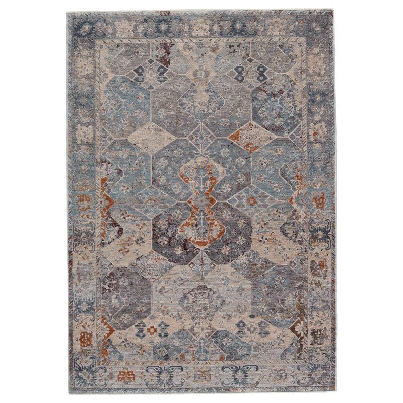 Sebastian Medallion Area Rug - 9'3"X13'3" - Blue/Gray - Runner/Rectangle