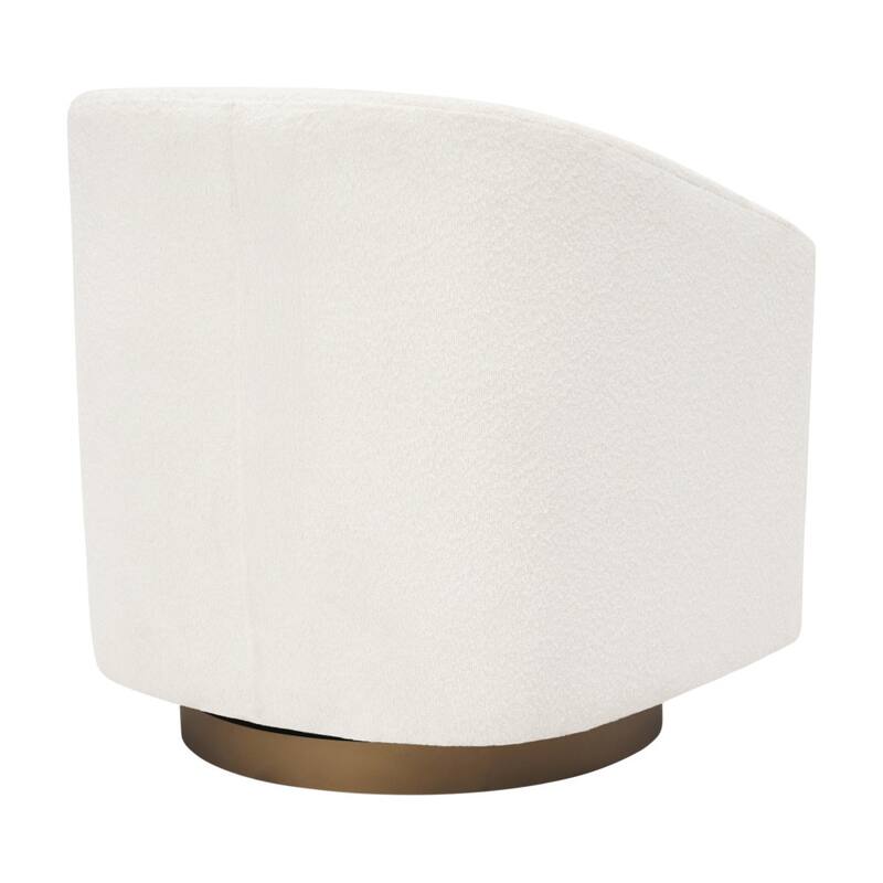 Club Style Swivel Commercial Barrel Accent Armchair - 27.25"D x 28.5"W x 30.75"H