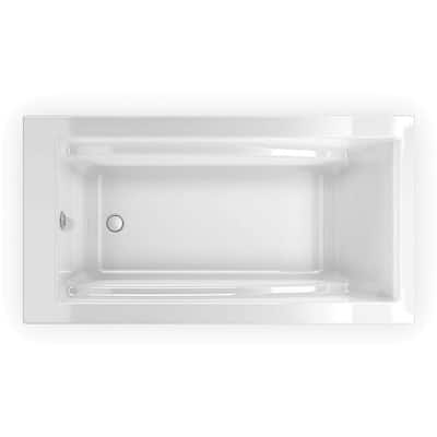 Maax Optik 60" Free Standing Acrylic Soaking Tub with Reversible Drain