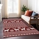 preview thumbnail 33 of 152, Machine Washable Indoor/ Outdoor Christmas Sweater Chantille Rug