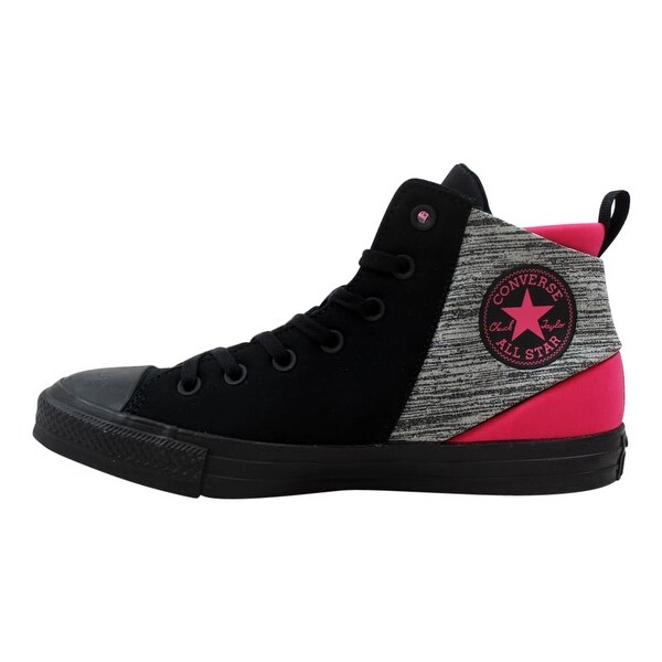black and pink converse