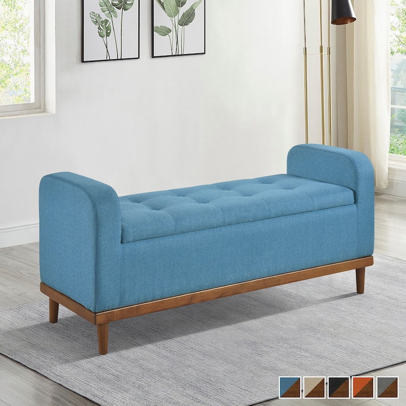 Brighton Fabric Lift Top Storage Bench