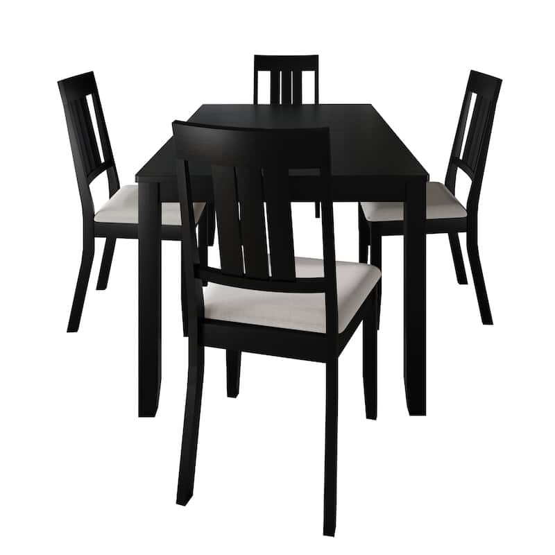 CraftPorch Classic 5-piece Wooden Dining Set