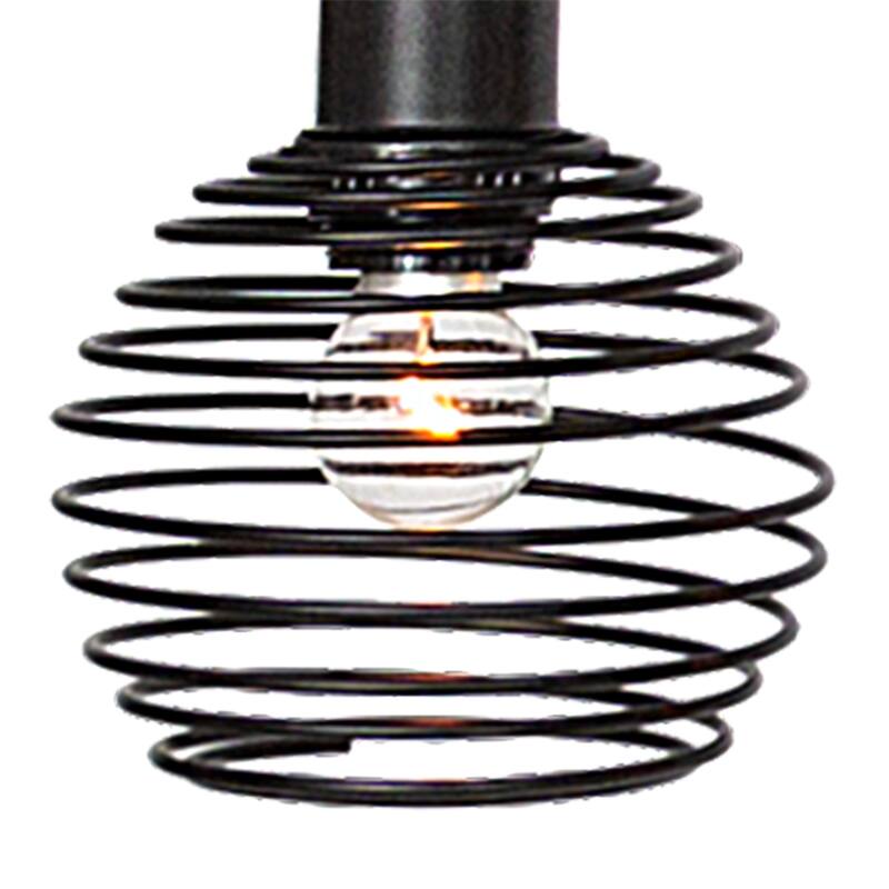 Modern 6-light Classic Black Kitchen Island Linear Pendant Lights - W49.21"*D5.51"*H8.66"