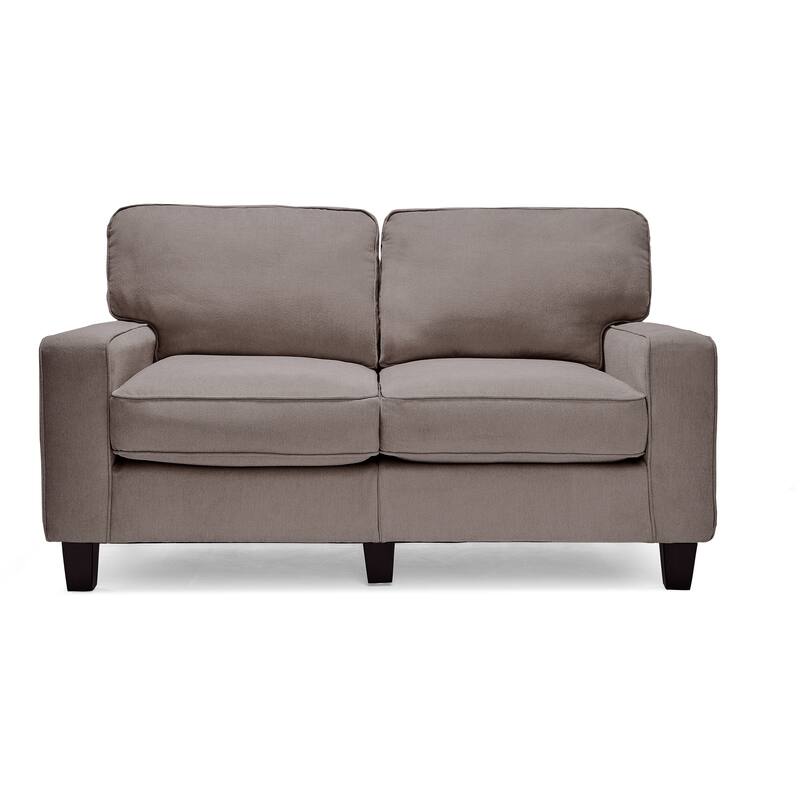 Serta Palisades Upholstered 61" Sofas for Living Room Modern Design Couch, Straight Arms, Tool-Free Assembly