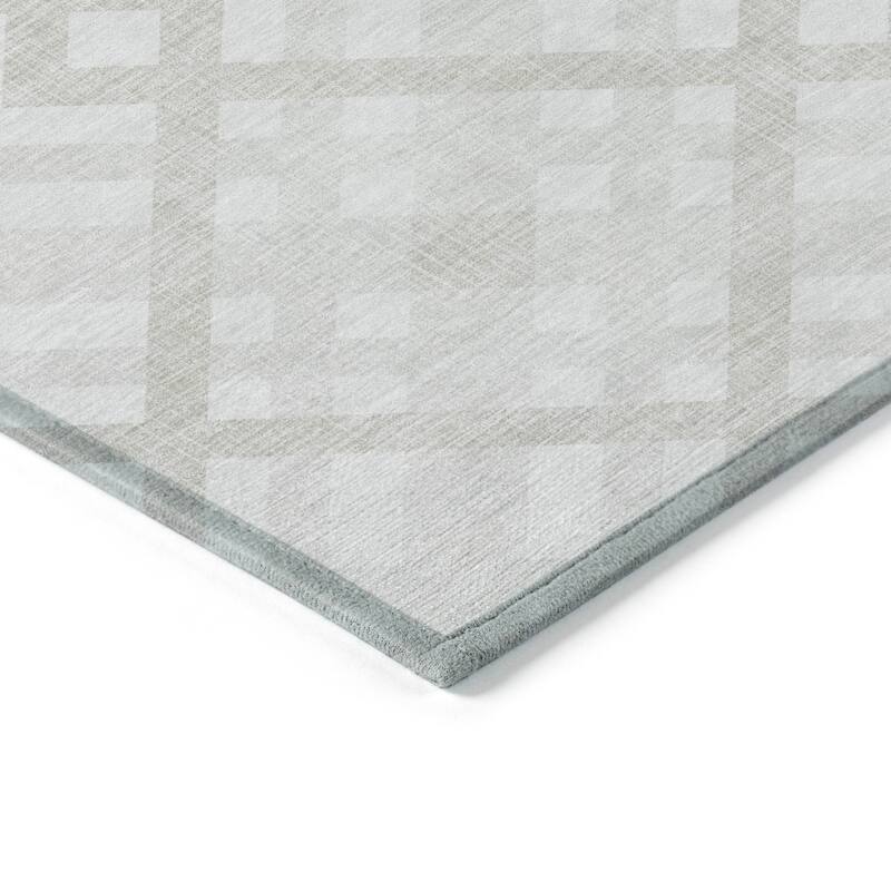 Machine Washable Indoor/ Outdoor Chantille Trellis Modern Rug