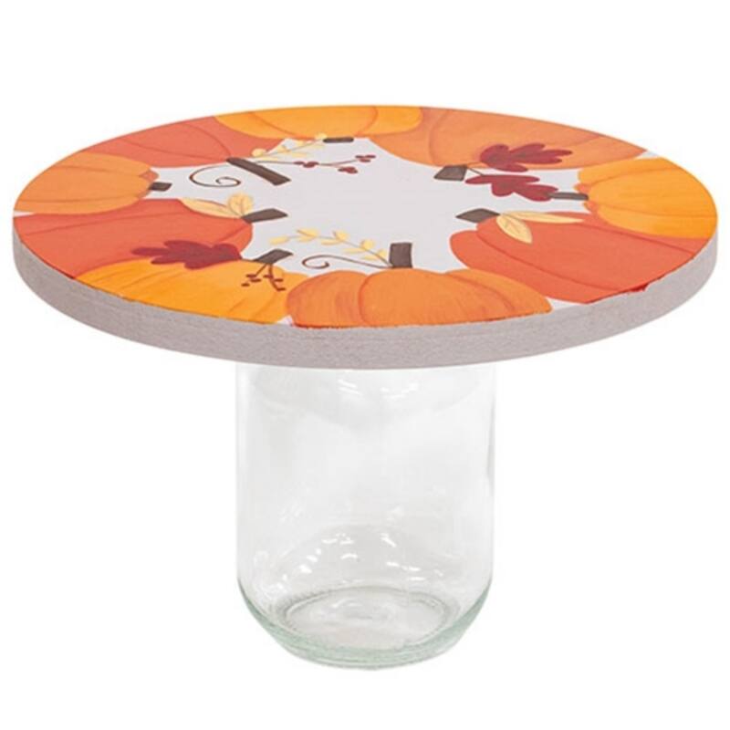 Glass Jar with Fall Topper - Multi - Multi