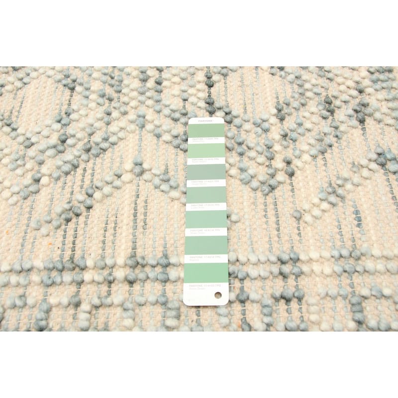 ECARPETGALLERY Braid weave Sienna Cream Wool Rug - 5'0 x 8'0