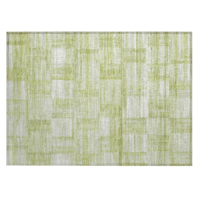 Machine Washable Indoor/ Outdoor Solid Hatches Chantille Rug